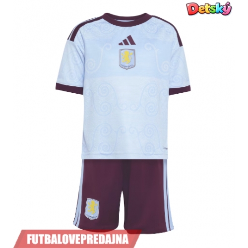 Lacne Dětský Futbalové dres Aston Villa Amadou Onana #24 2026-27 Krátky Rukáv - Tretina (+ trenírky)